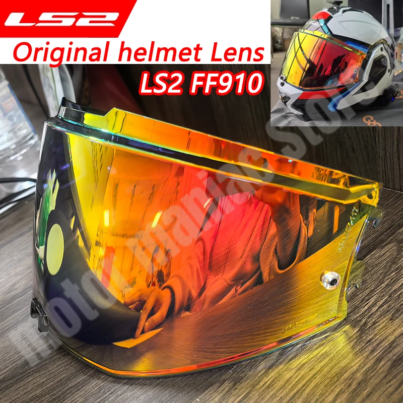 

Original LS2 FF910 Electronic Gun Red Lens Ls2 Ff910 Advant II Motorcycle Helmet Vision Original Sun Visor Capacete Ls2