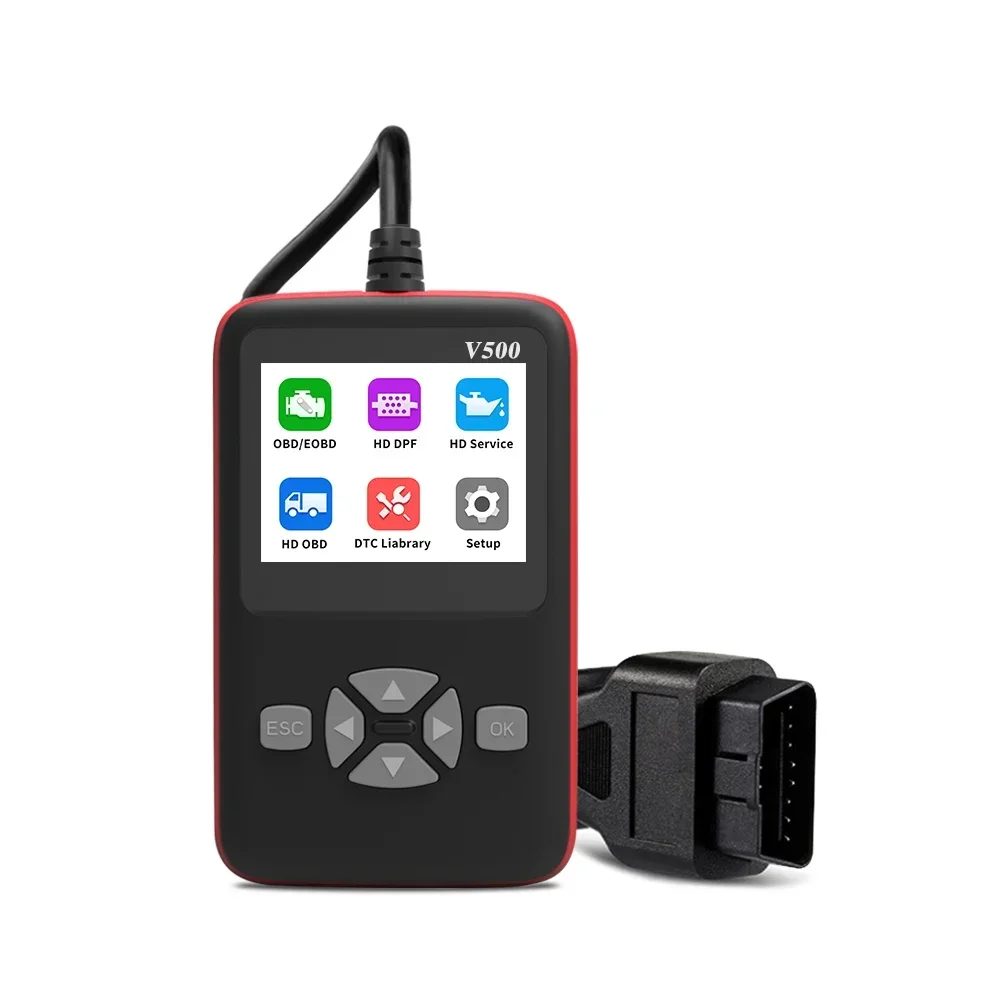 OEM Factory V500 Obd2 Truck Car OBD Scanner Car Multibrand Scanner Diagnostic Tool OBD 2 Auto Scanner