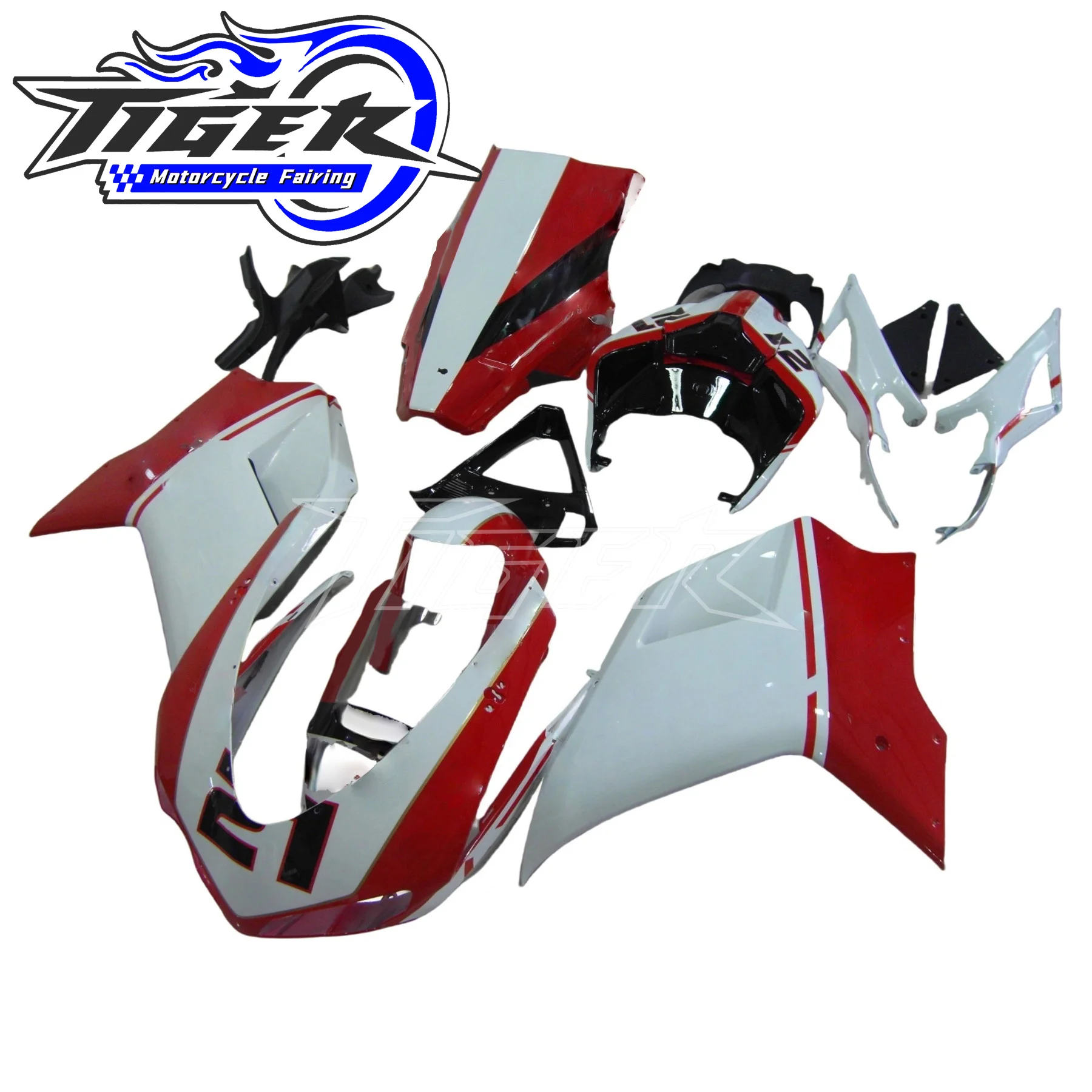 

Injection Mold New ABS Fairings Kit Fit for Ducati 848 1098 1198 Evo 2008 2009 2010 2011 Bodywork Set Black