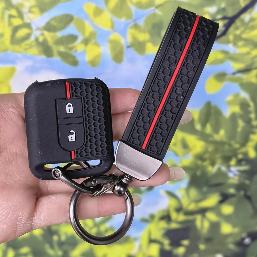 Silicone Car Key Case Fob Rubber Cover for Nissan Micra K12 Note Navara Qashqai J10 Primera Almera Sunny X-Trail Accessories