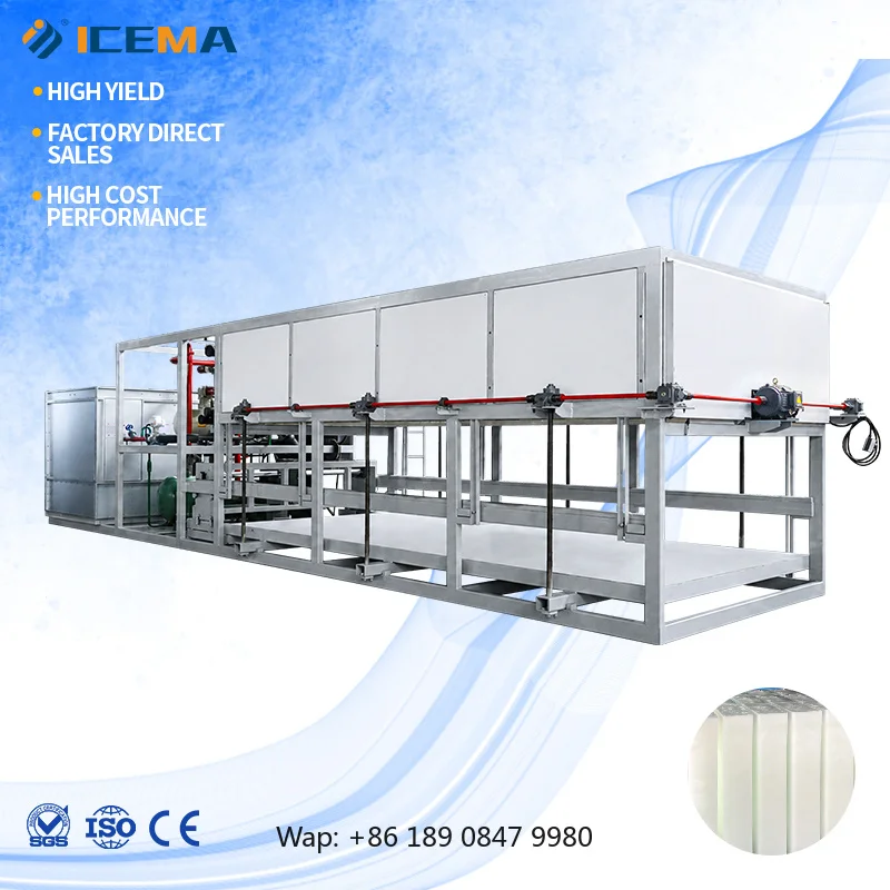 【Hot】Industrial 1T to 20 Ton Ice Block Making Machine with Professional Thermo Design for Ice Maker Factory Plant