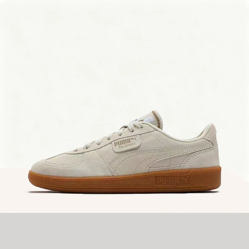 Puma Palermo T Stylish, Comfortable, Low-Top Training Shoes with Thin Soles and Breathable Design (Unisex) in Apricot 401123-02