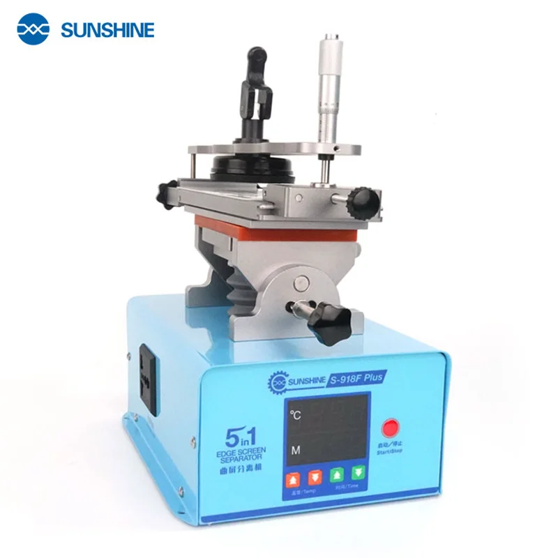 Sunshine S-918F Plus For SAM Curved Screen Universal LCD Separator Inframe Separator OCA Glue Cleaning 360 Rotary Machine hiemt emszero muscle stimulate 6500w professional fat reduction equipment 5 handle body shaping neo rf slimming machine