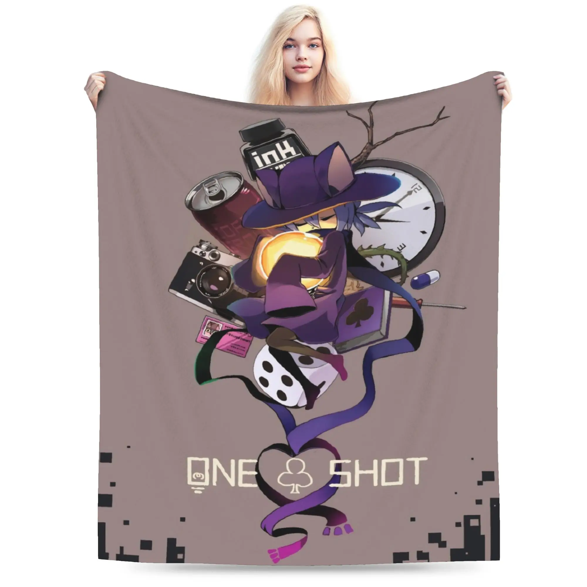 OneShots Niko Blanket Super Soft Cozy  Throw Blankets for Sofa 50x60 Inch Multiple Sizes Rug Piece