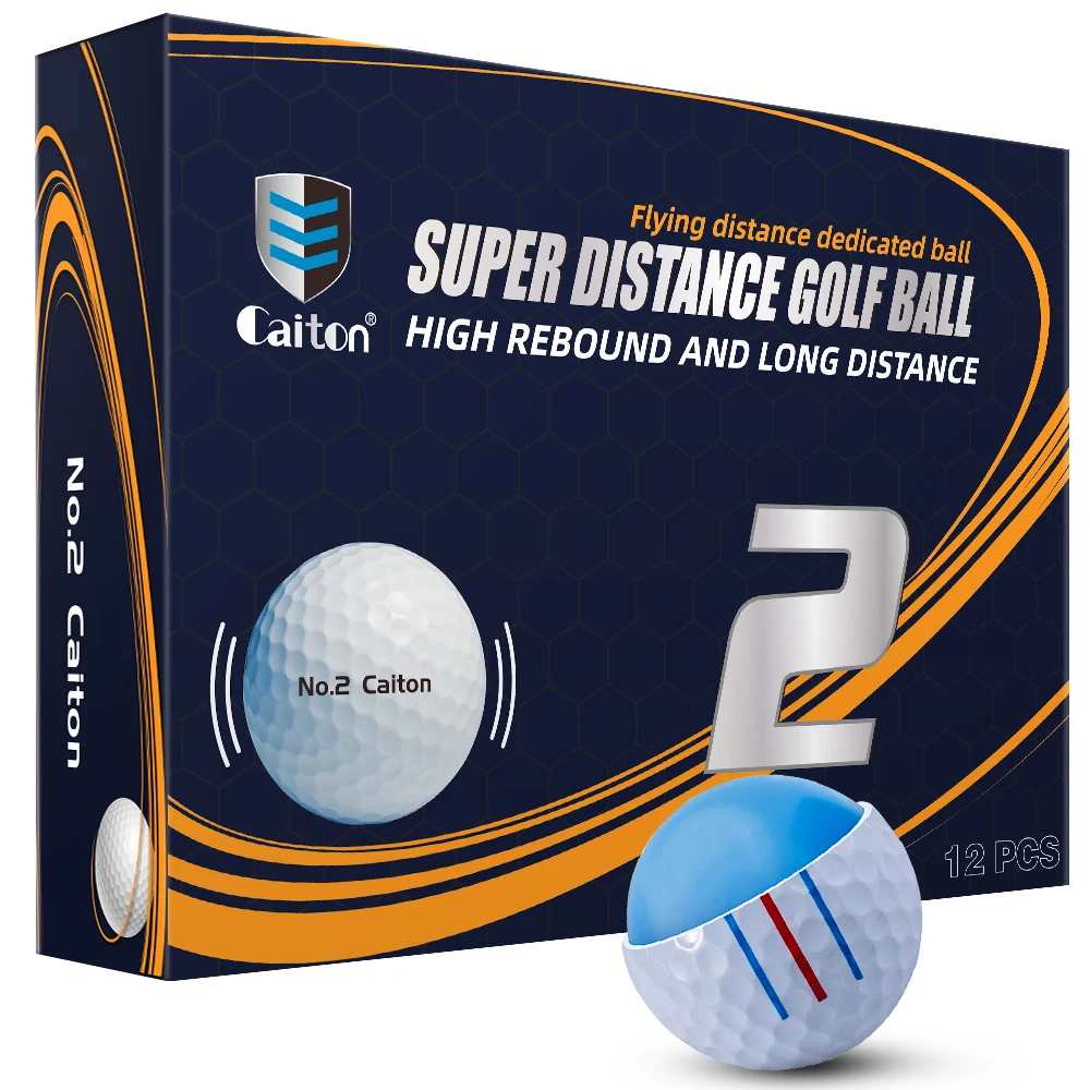 Caiton-pelotas de Golf multicapa Premium, 12/6/3 piezas, aptas para alta velocidad de oscilación, cubierta duradera, Control de giro de baja