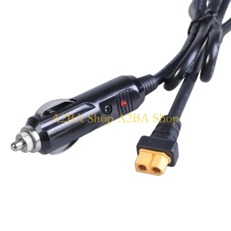 A2BA 3.3Feet XT60 Female to Car Plug Extension Cable 14AWG Charging Cord For Solar Generators and Model Planes 12V/24V 14AWG
