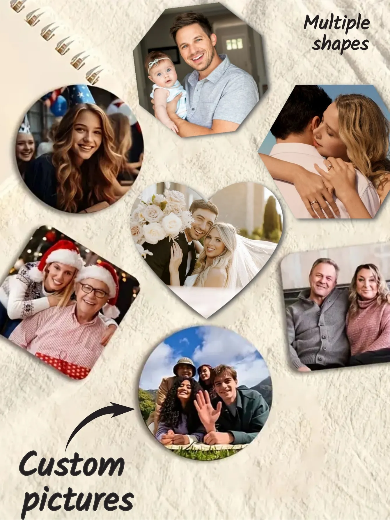 1 Piece Of Custom Picture Magnetic Refrigerator Magnet For Family And Friends Love Memories Gift Customized Refrigerator Magnet