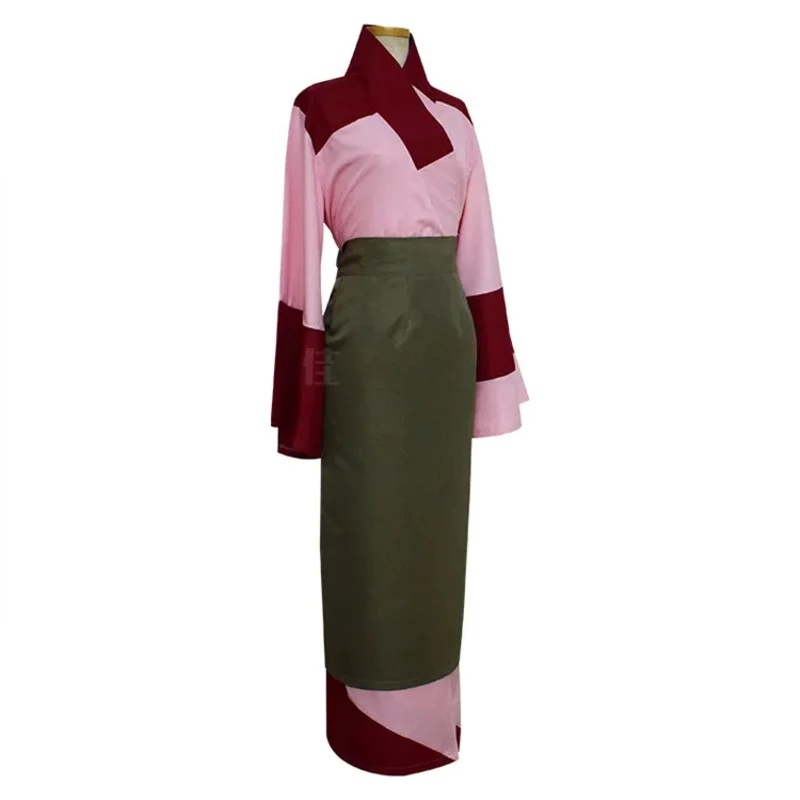 أزياء أنيمي إينوياشا سانجو كيمونو التأثيرية للنساء والفتيات اليابانية إينوياشا سانجو كيمون كوس ملابس كرنفال الهالوين