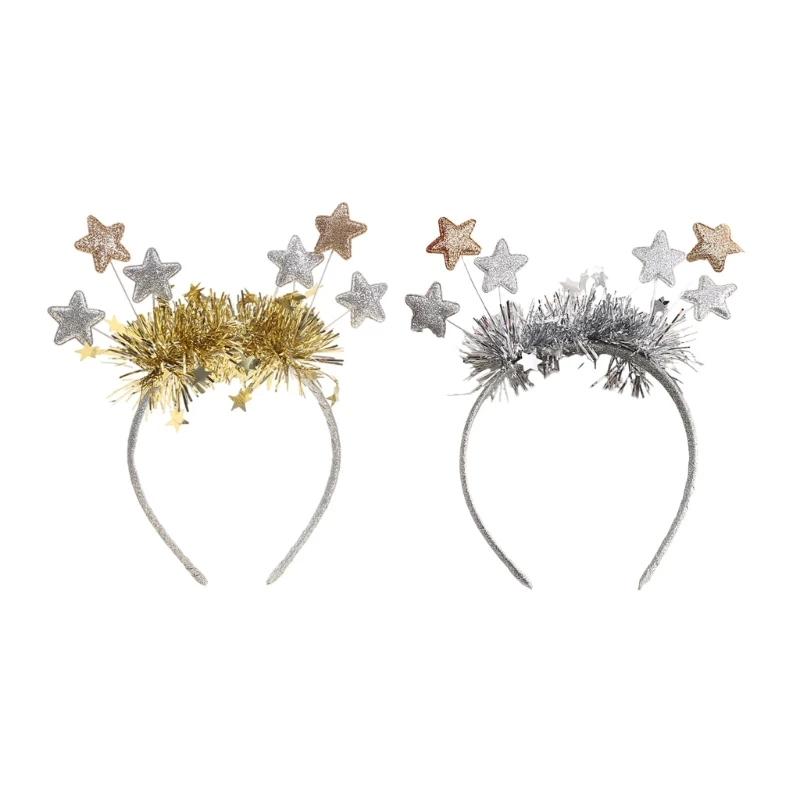 

Christmas Party Props Star Hair Hoop Cosplay Costumes New Year Stage Christmas Dropshipping