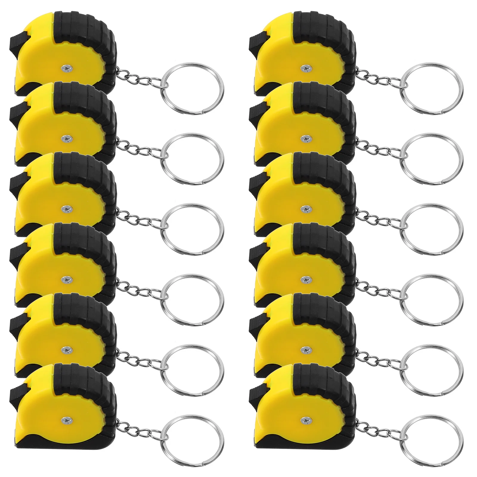 

12pcs Mini Tape Measure Retractable Keychain Small Portable Metric Measuring Tool For Home Office Outdoor Measuring Tape