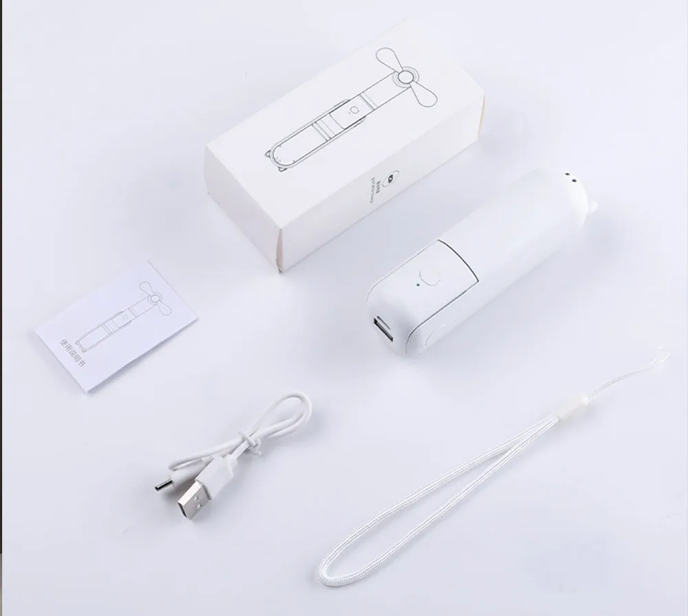 Tragbarer Mini-Handventilator 2000mAh Persönlicher Faltbarer Kleiner Kühlventilator für Reisen 3-in-1 Taschenventilator mit Powerbank 3 Geschwindigkeiten – Detail 12