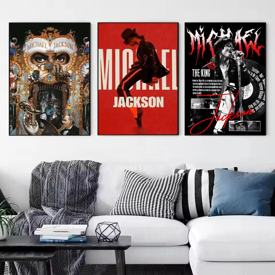 Singer M-Michael Jackson Poster Modern Aesthetic Wall Art Print