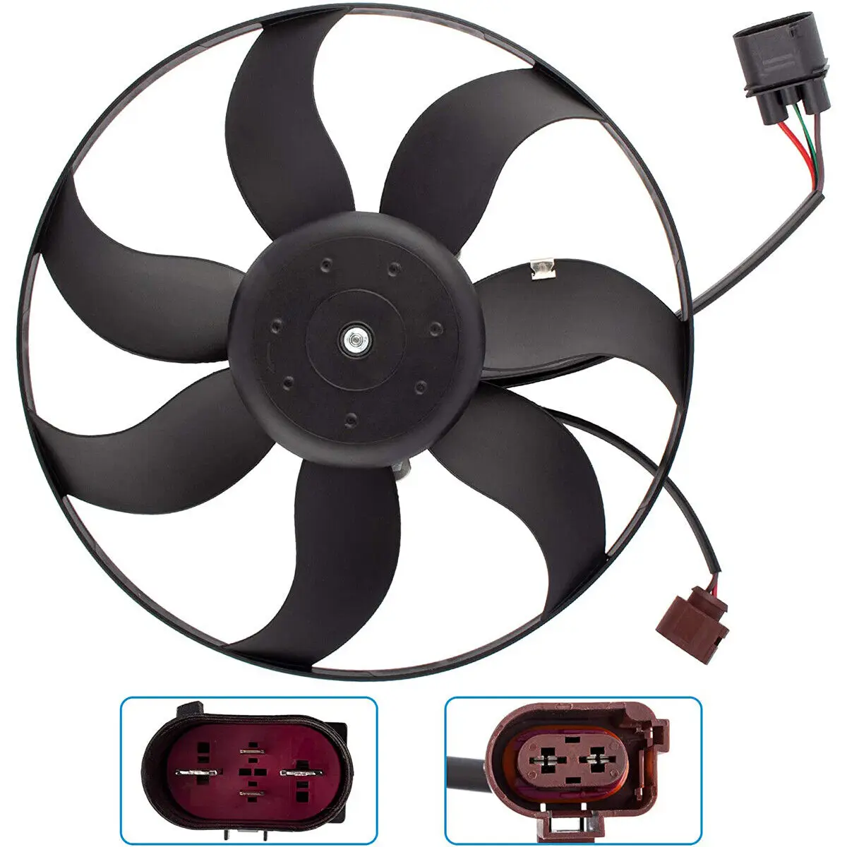 BBmart OEM Auto Spare Car Parts 1K0959455N Radiator Cooling Fan For VW GOLF 5 6 Jetta 3 Tiguan Passat OE 1K0 959 455 N