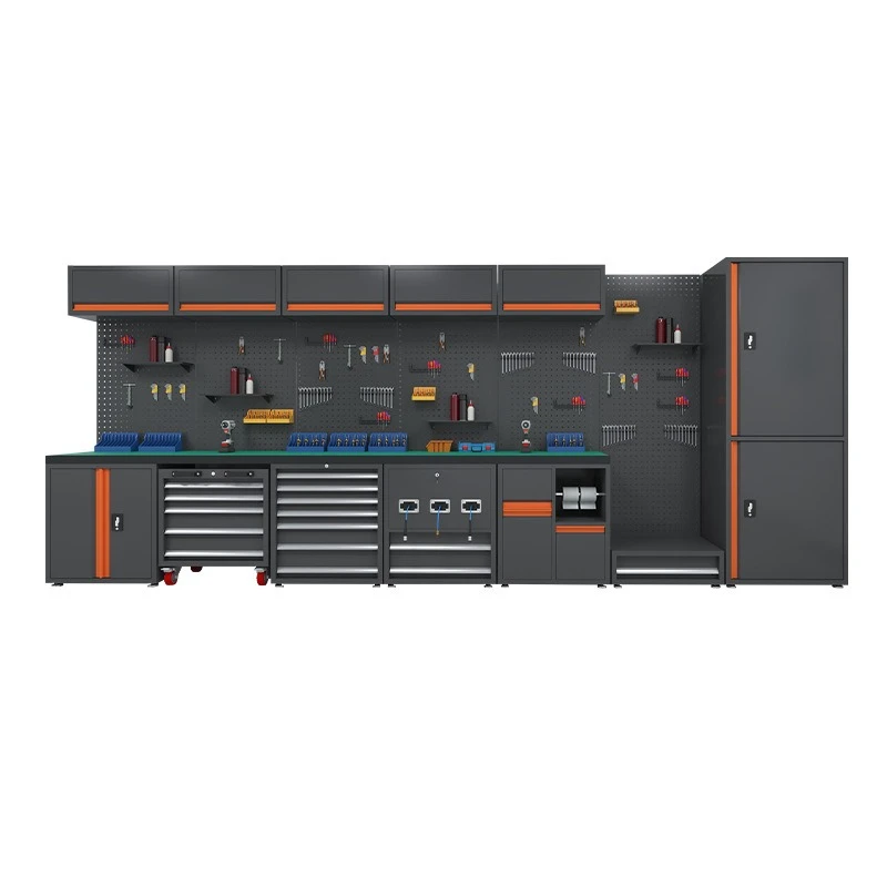 

Combined tool cabinet workstation Auto repair tool cart Heavy maintenance workbench mobile