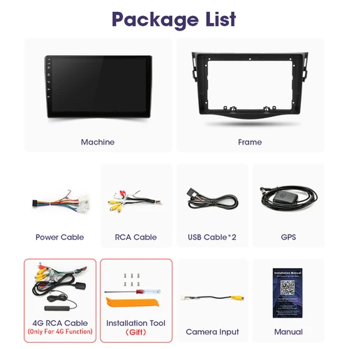 Imagen 2 del producto Android 15 Carplay Radio Multimedia para Toyota RAV4 Rav 4 2005 - 2013 navegación vídeo DVD Autoradio estéreo 2din 4G + BT GPS