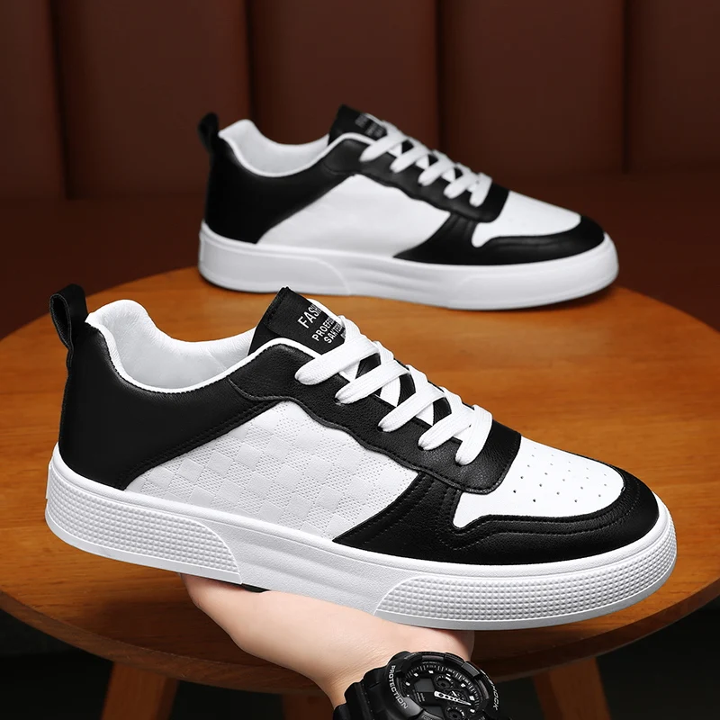 

Men's white casual shoes four seasons new breathable light soft-soled outdoor walking shoes fashion students sports board shoes