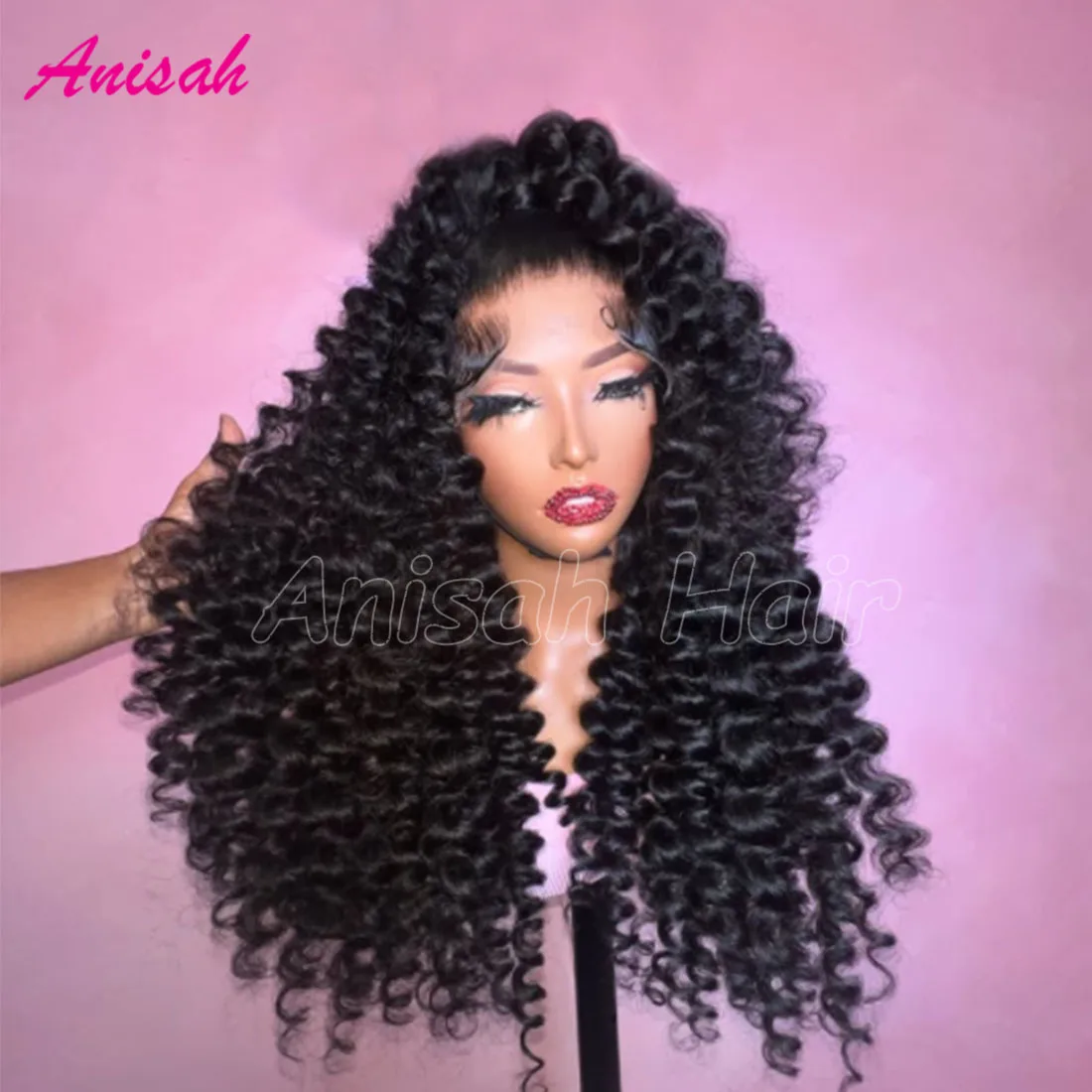 

Loose Deep Wave Wig For Black Women 13x4 Transparent Lace Frontal Human Hair Wigs Glueless Ready To Wear Lace Closure Wig