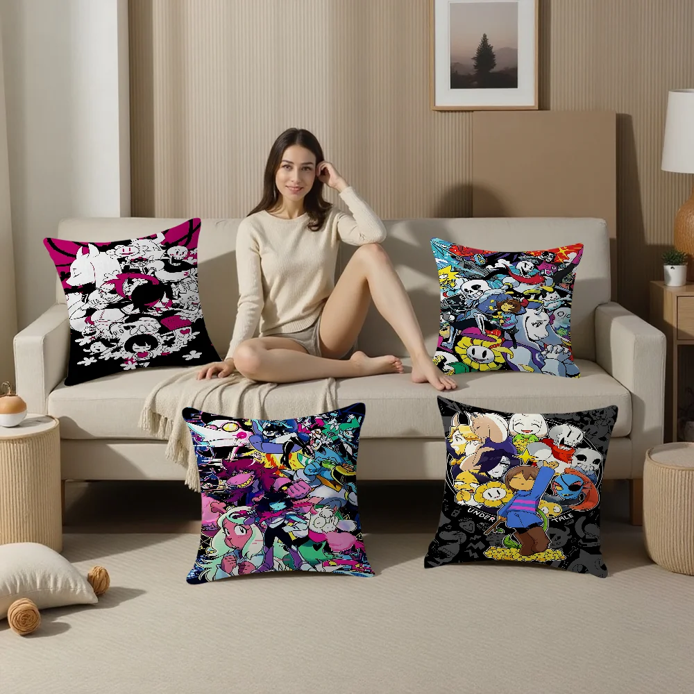 

Game U-UndertaleS-S Pillow Cover Sofa Cushion Cover Home Room Decoration Children Gift
