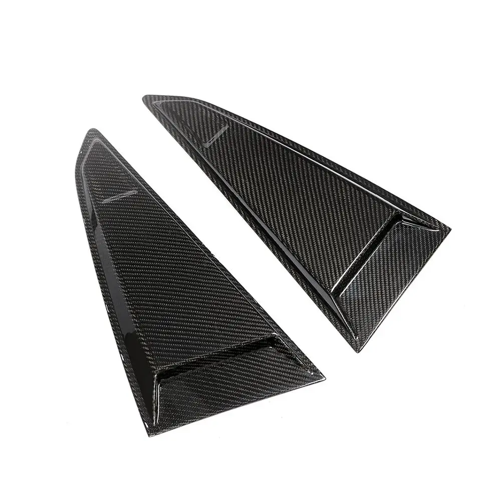 2PCS Side Window Louvers Scoop Cover Trim Fit for Audi TT TTS TTRS Coupe 2015-2018 Rear Window Louver Trims Covers Carbon Fiber