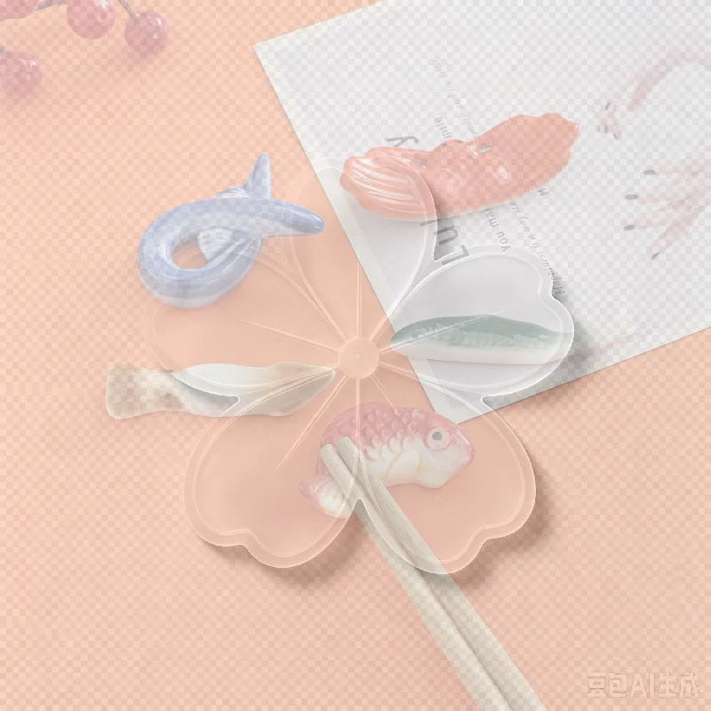 Fish-Shape Ceramic Chopsticks Holder Spoon Fork Rest Sushi Rack Shelf Chopsticks Holder Stand Rest Pillow Kitchen Utensil