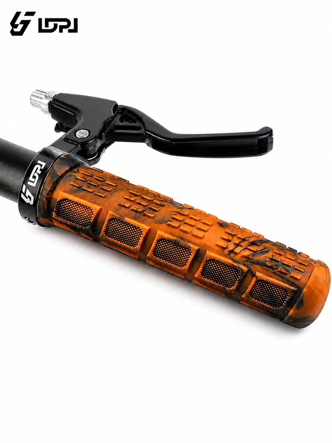 LDPJ Siebenfarbiges Mountainbike-Griffset TPE-Griff Einseitig Verriegelbar Rutschfest Zweifarbig Gemischte Farben – Detail 6