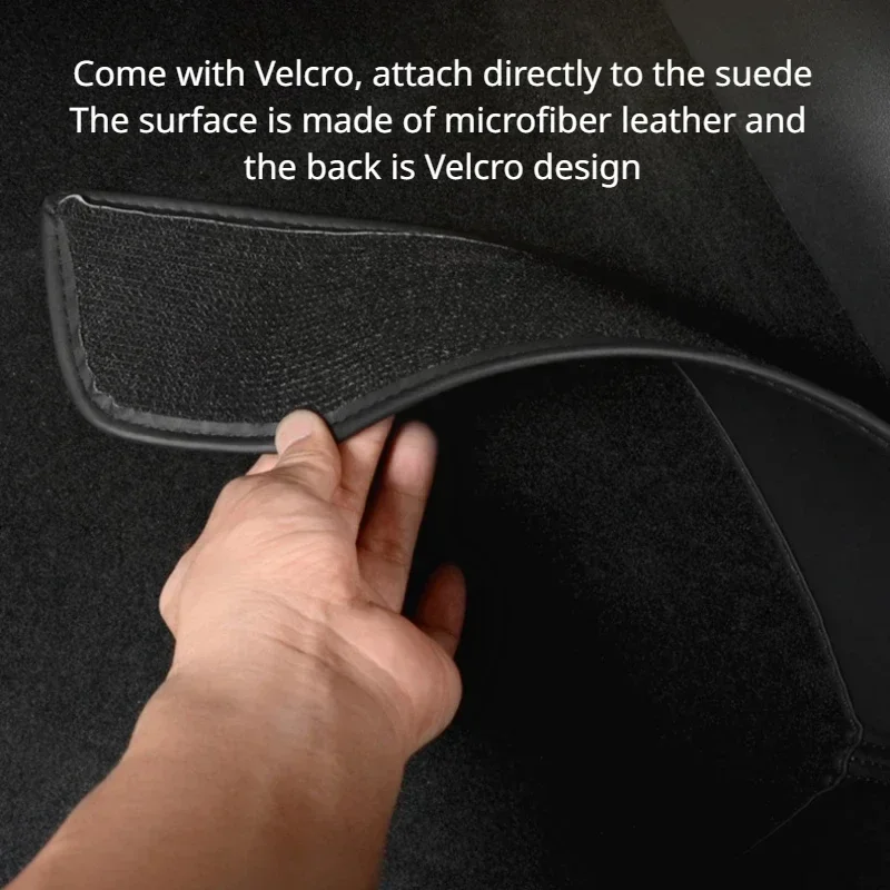 Rear Seat Under Protective Mat Leather Anti-kick Protection Pads for Tesla Model Y/3/3+ Highland 2024 Interior Car Accessories