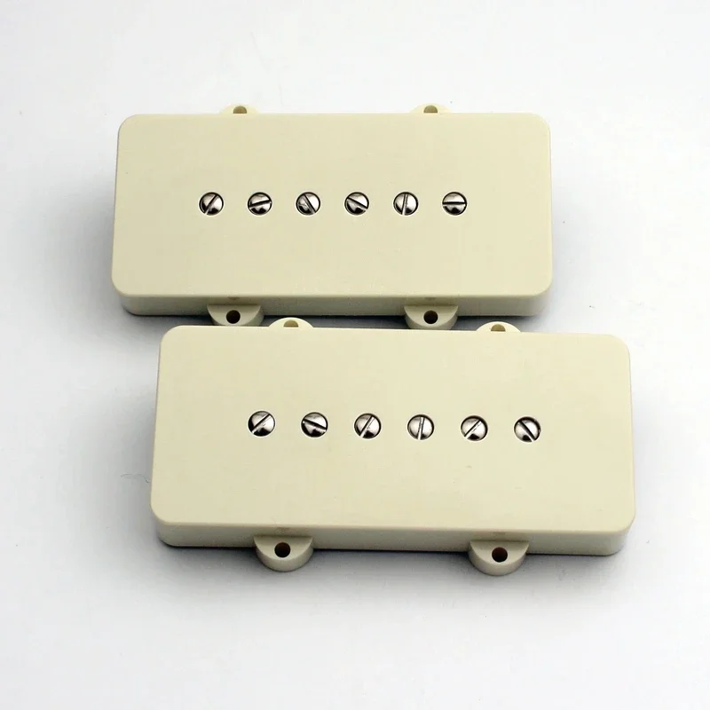 1 Set Alnico Canary Yellow White Black Guitar Pickup for Jazz JM Guitar