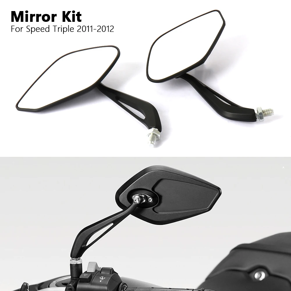 

Motorcycle Accessorie Aluminum Rearview Rear View Mirror Sport Side Mirrors For Speed Triple 2011 SPEED TRIPLE 2012