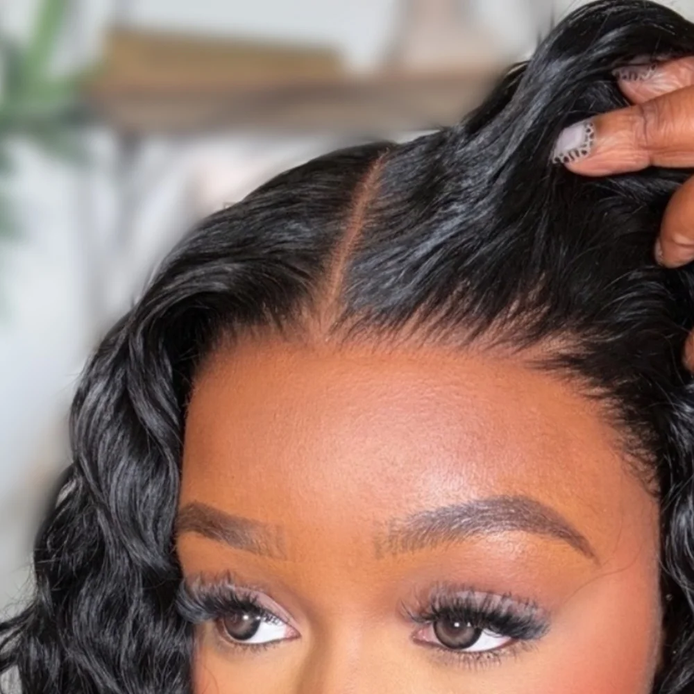 

13x6 Real HD Lace Front Wigs 15A Super Double Drawn Water Wave Glueless Wigs Brazilian Human Hair Wigs Pre Plucked For Women