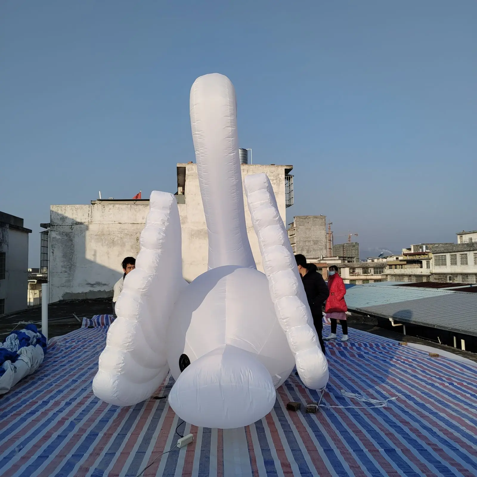 Cigno gonfiabile gigante fresco del fumetto della decorazione pubblicitaria del cigno bianco gonfiabile