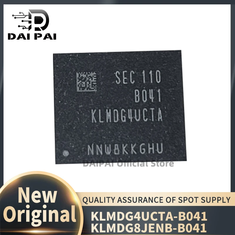 (1piece)100% New original KLMDG4UCTA-B041 KLMDG8JENB-B041 128G EMMC 5.1 BGA Chipset