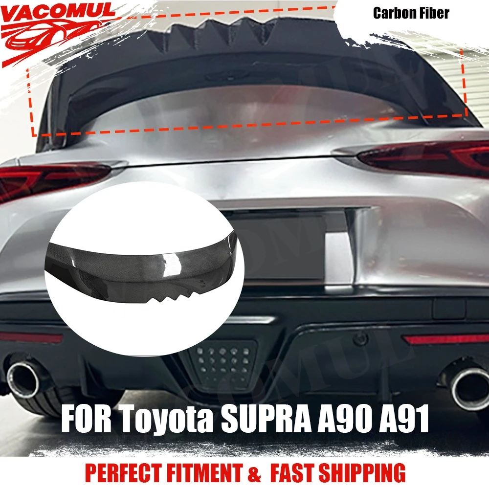

VACOMUL Carbon Fiber Rear Spoiler for Toyota SUPRA A90 A91 2019 -2024 Car Styling Tuning Exterior Auto Accessories Parts