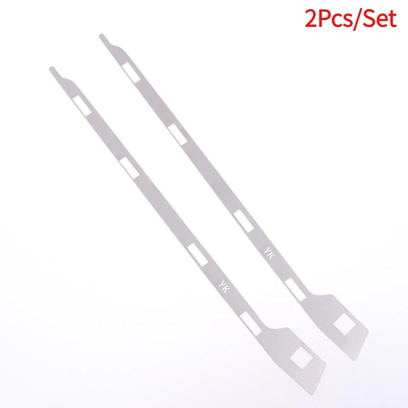 2Pcs/Set Front Bumper Repair Metal Plate Buckle Broken Opening Rotten Buckle Repairer Bracket For Lancer EX 2009-2016.