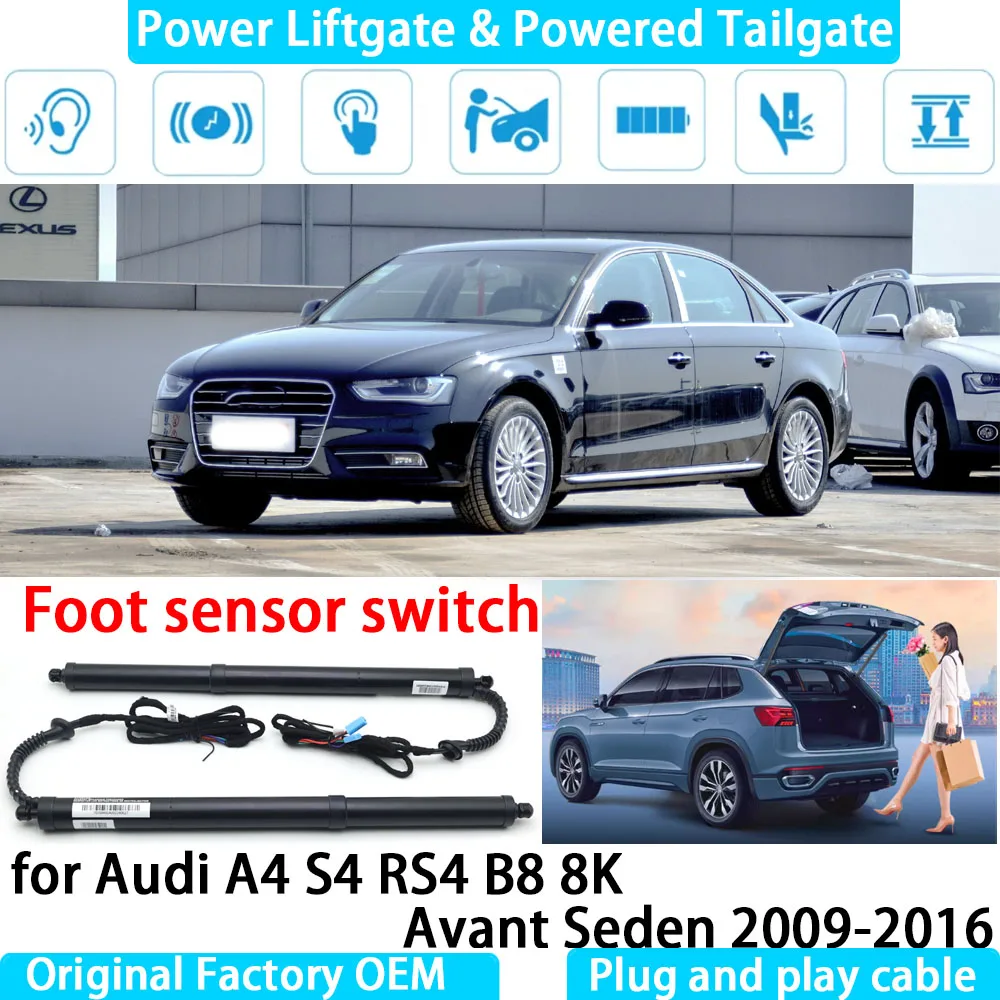 for Audi A4 S4 RS4 B8 8K Avant Seden 2009-2016 Automatic Electric Power Liftgate Powered Tailgate Strut Tail Gate Lift System