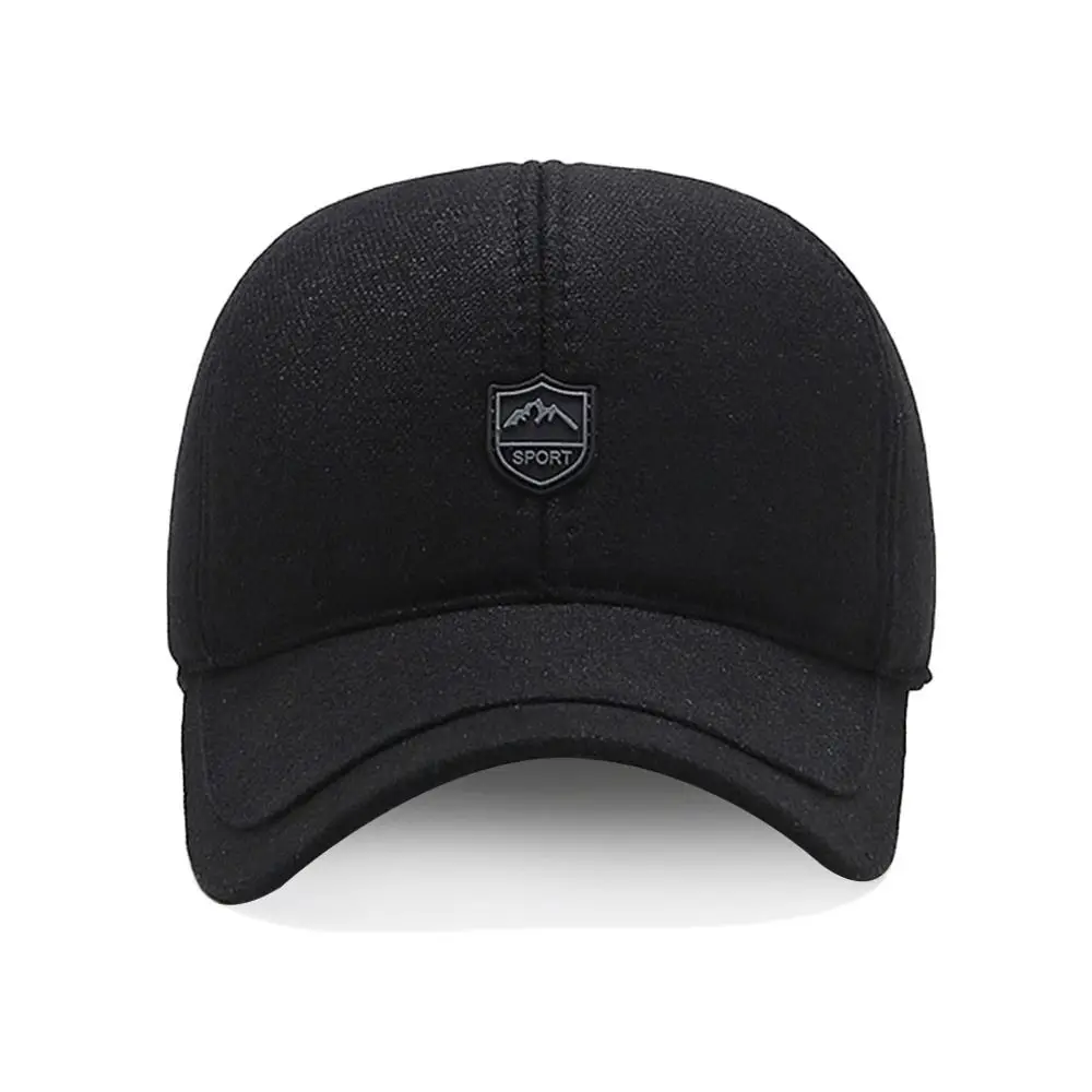 Outdoor With Earflaps Men Winter Hat Ear Protection Windproof Trucker Hat Adjustable Warm Earmuffs Baseball Cap for Men