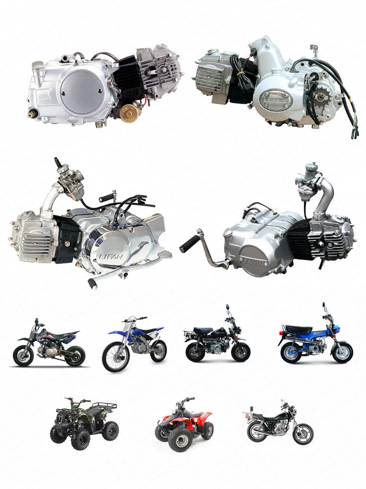 110cc 52.4MM 13MM Piston Rings Gasket Kit  ATV Dirt Pit Bikes Kazuma SunL Taotao Lifan ZongShen Loncin