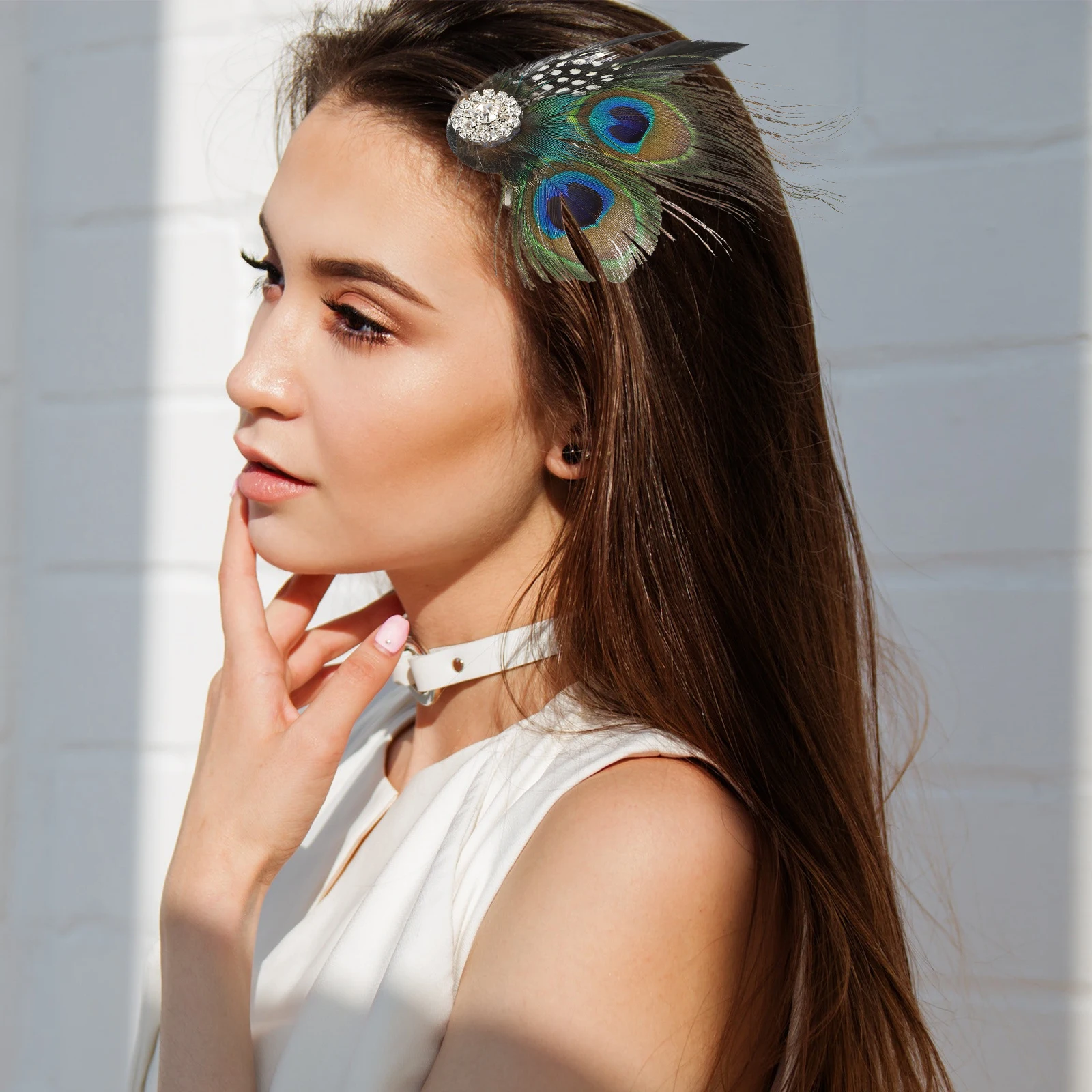 

Clip Decor U154-1 Beautiful Peacock Decor Clip Pin Styling Hair Pin For Women Hair Accessory U154-1 Elegant Peacock Design