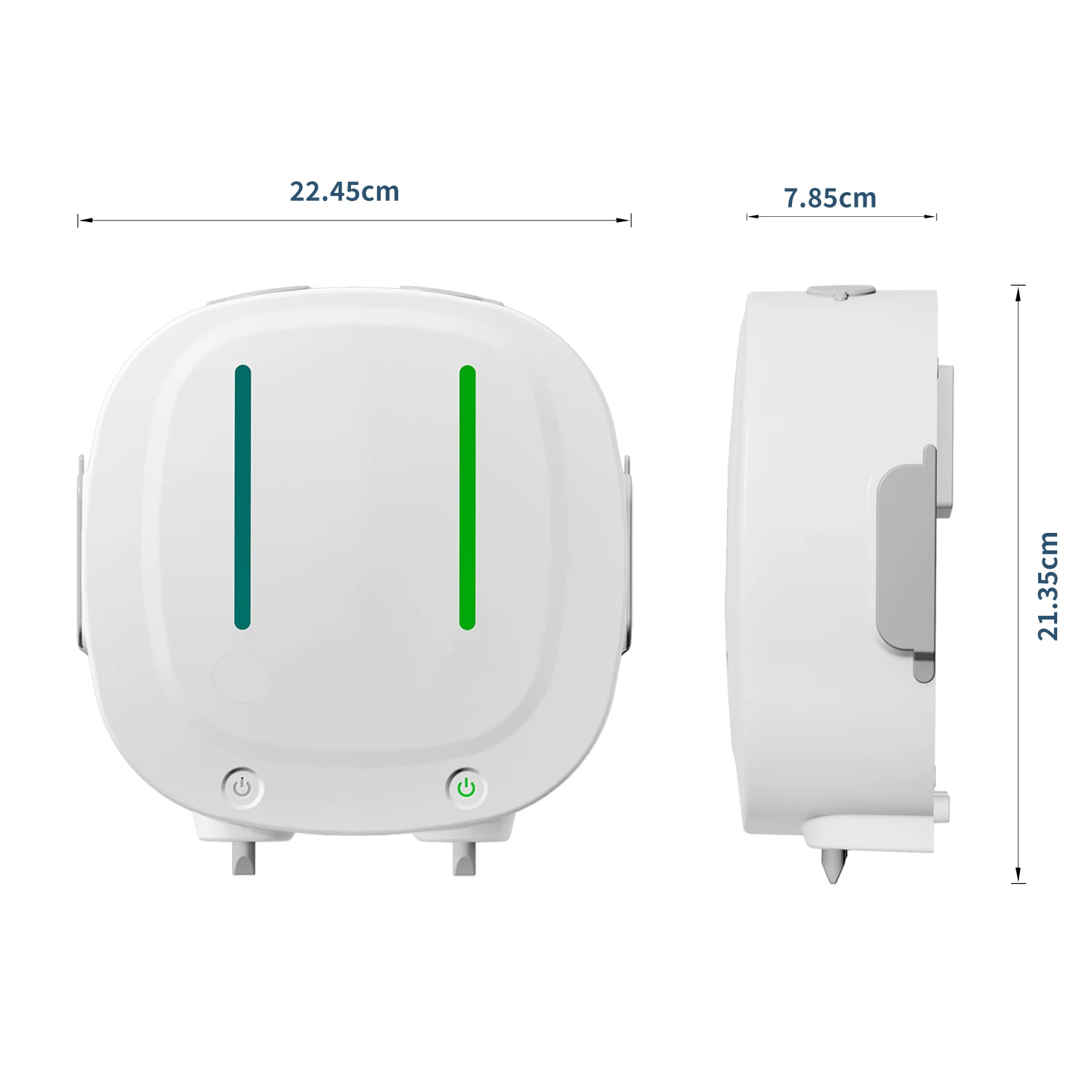 Dubbele Automatische Inductie Gel Schuim Handdesinfecterend Kan Wit Vloeibare Zeep Opknoping