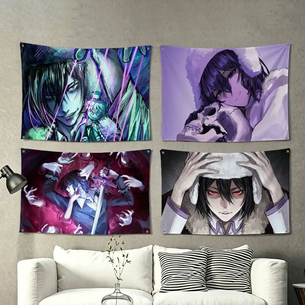 A-Sigma F-Fyodor D-Gogol  Flags Wall Hanging Tapestry Outdoor Garage Room Decorative flag Background Blanket