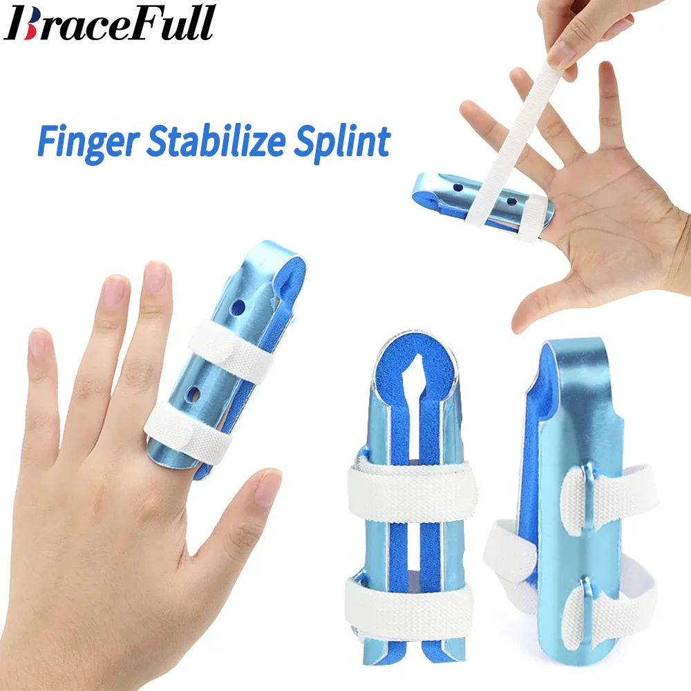 

1 Pieces Metal Finger Splint Finger Stabilizer for Broken Fingers Arthritis Straightening Knuckle Immobilization