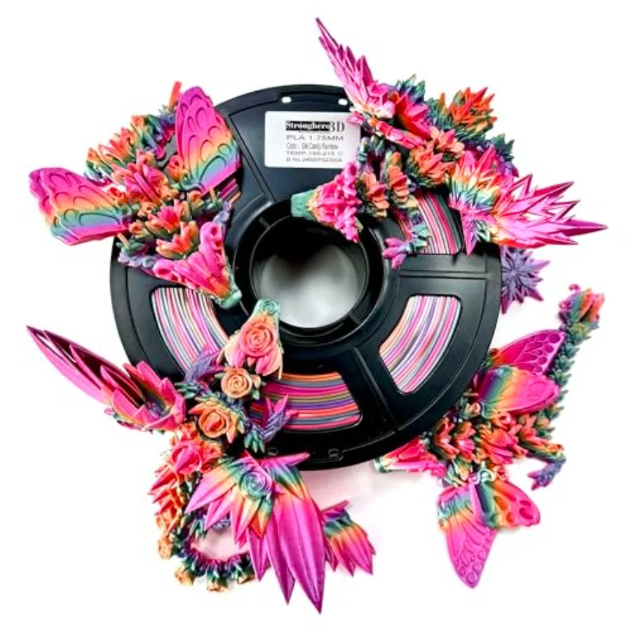 Candy Silk Rainbow PLA 3D Printer Filament