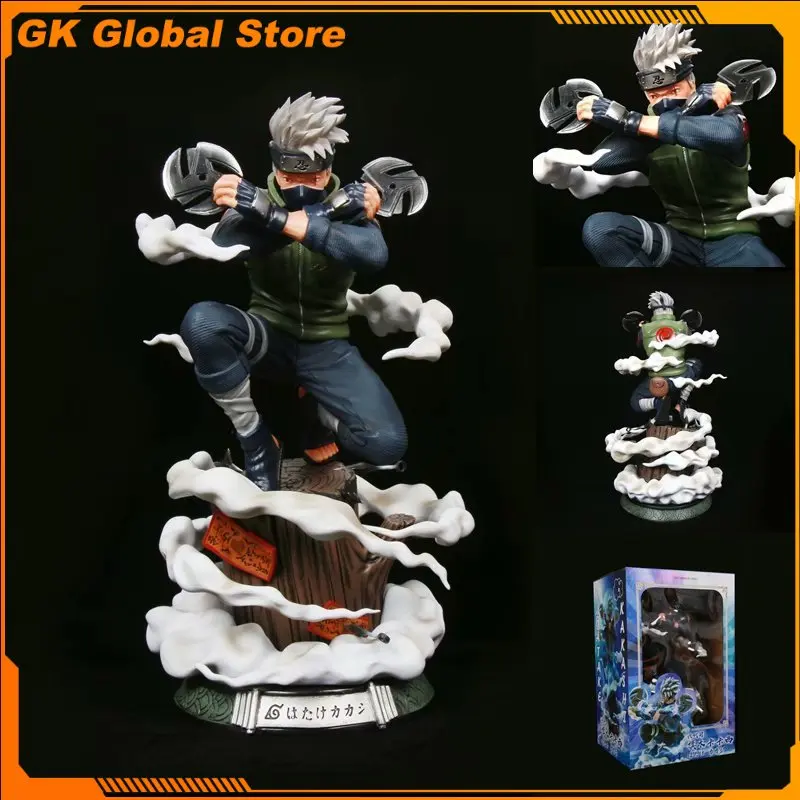 29cm nova naruto anime figura hatake kakashi perímetro pvc modelo cena estátua decoração de mesa ornamentos presentes de natal brinquedos