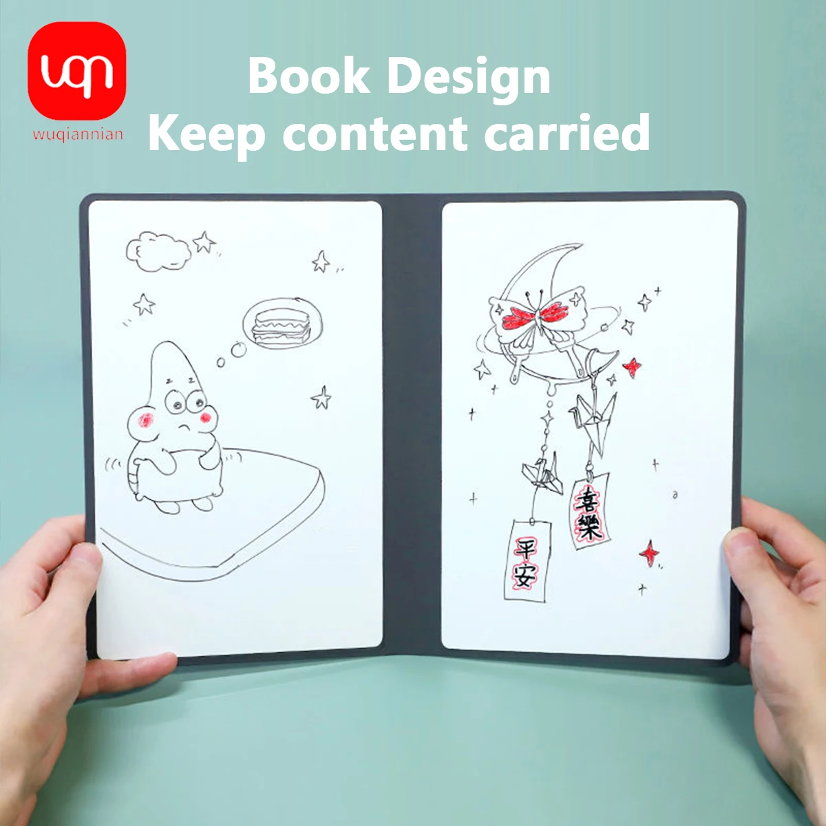 A5 Reusable Whiteboard Notebook Memo Book With Free Whiteboard Pen Erasing Cloth Weekly Planner Portable Notebooks