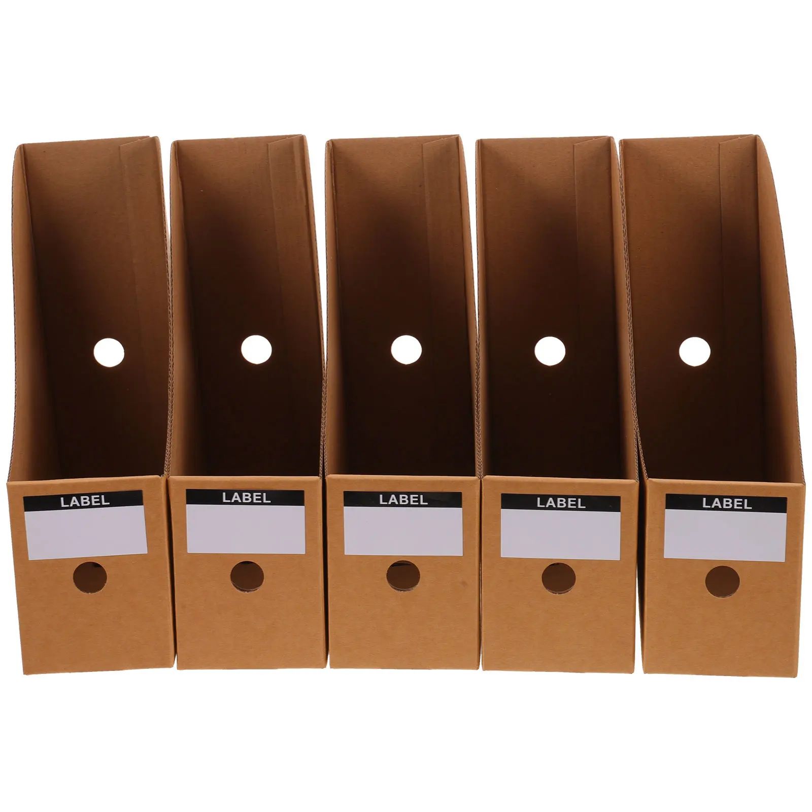 5Pcs File Document Storage Rack Premium Desktop Organizer for Office Study Desk Multifunction Document Holder Vertical Bookshelf