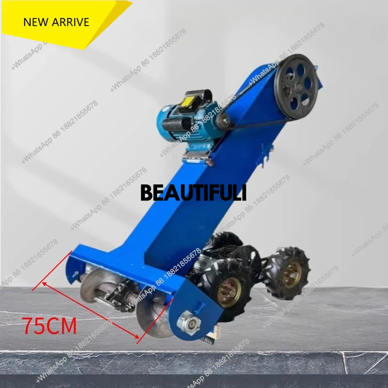 

grain grilling machine grilling grain machine grilling sand collecting grain small household self-propelled bagging machine