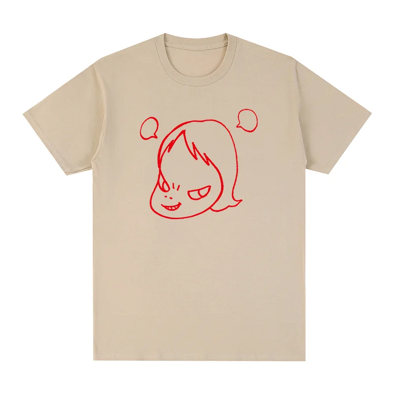 Yoshitomo Nara Vintage T-shirt Fans Gifts Cute Cartoon Cotton Men T shirt New Tee Tshirt Women Tops