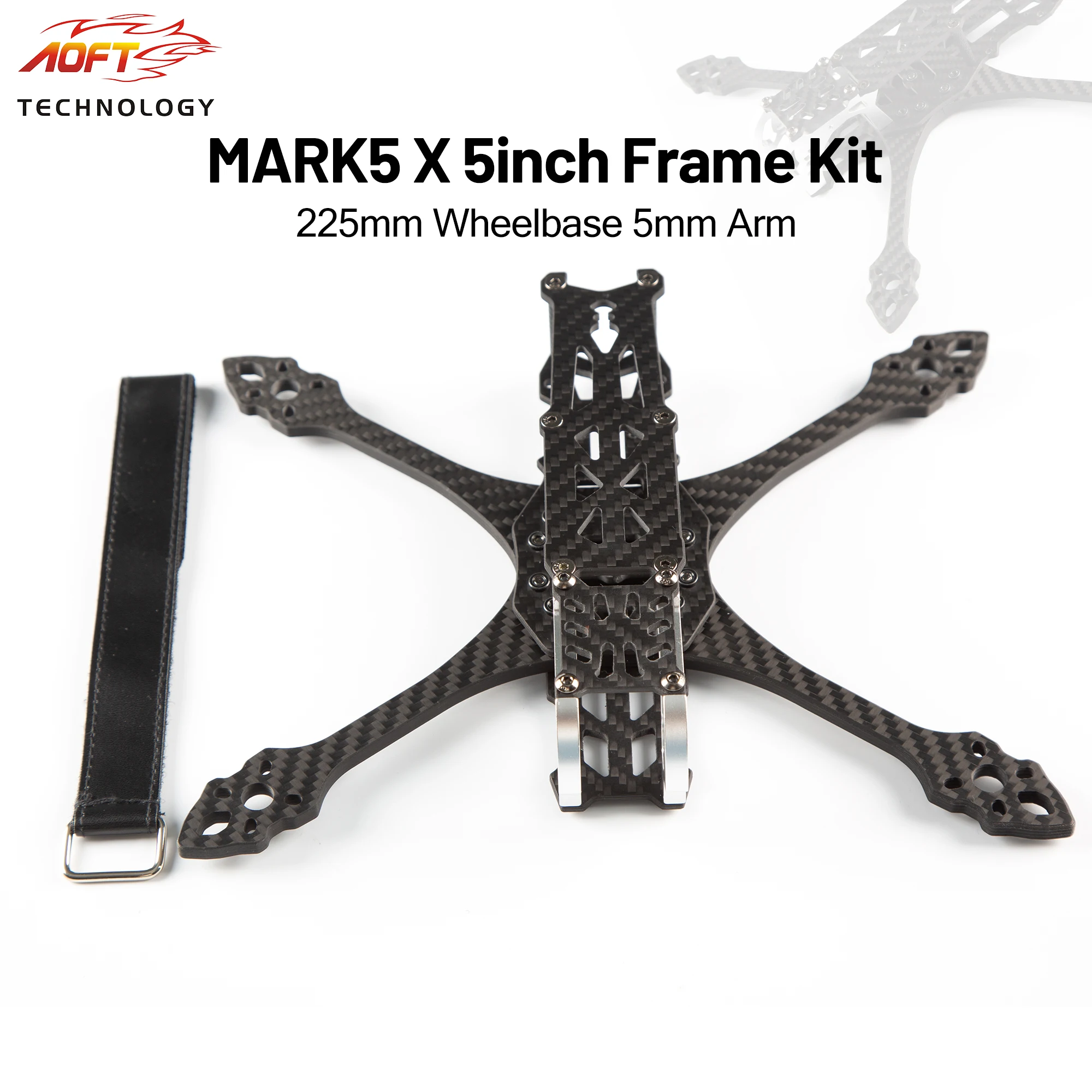 

Mark5 X Frame Kit 5inch FPV Carbon Fiber 230mm Wheelbase with 3DPrintout for Quadcopter RC freestyle Racing Drone DIY parts