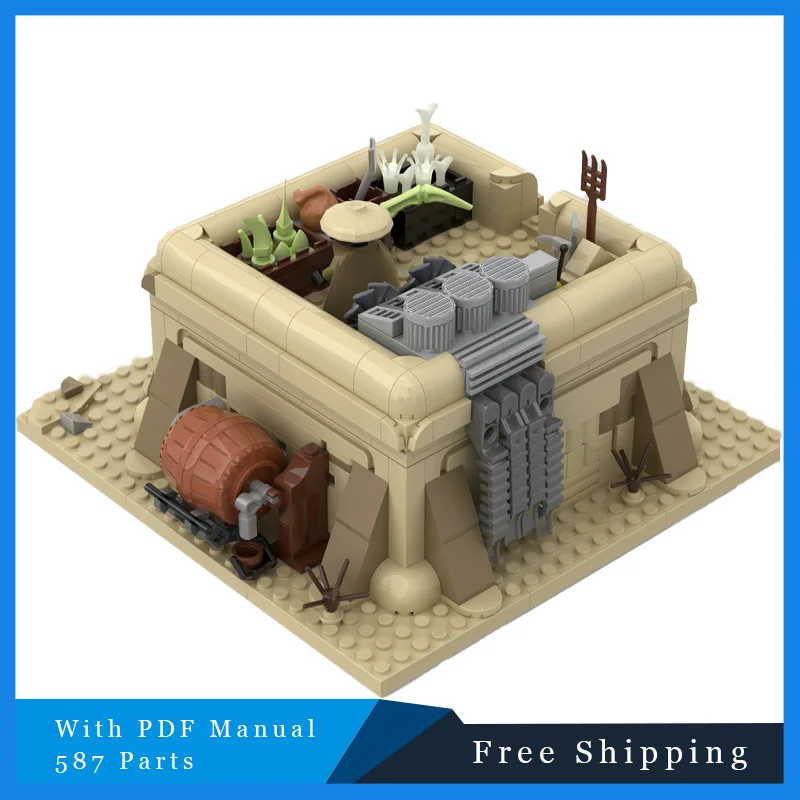 

587 PCS Star battle SeriesTatooine Herbalist's House Building Blocks Creative Bricks Model Children Assembly Display Toy Gifts