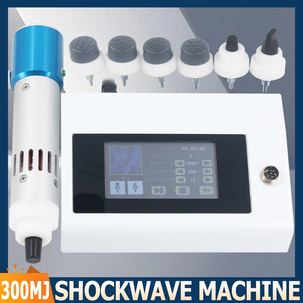 Shock Wave Therapy Machine 300MJ For Erectile Dysfunction Treatment And Wrist Pain Relief Massage Shockwave Massager 2025 Newest