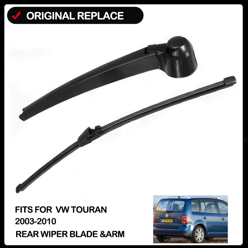 16'' 290mm Rear Windscreen Window Wiper Arm + Blade Kit For VW Touran 2003-2010 OEM 1T0955707A 410mm Rear Wiper Blade Refill